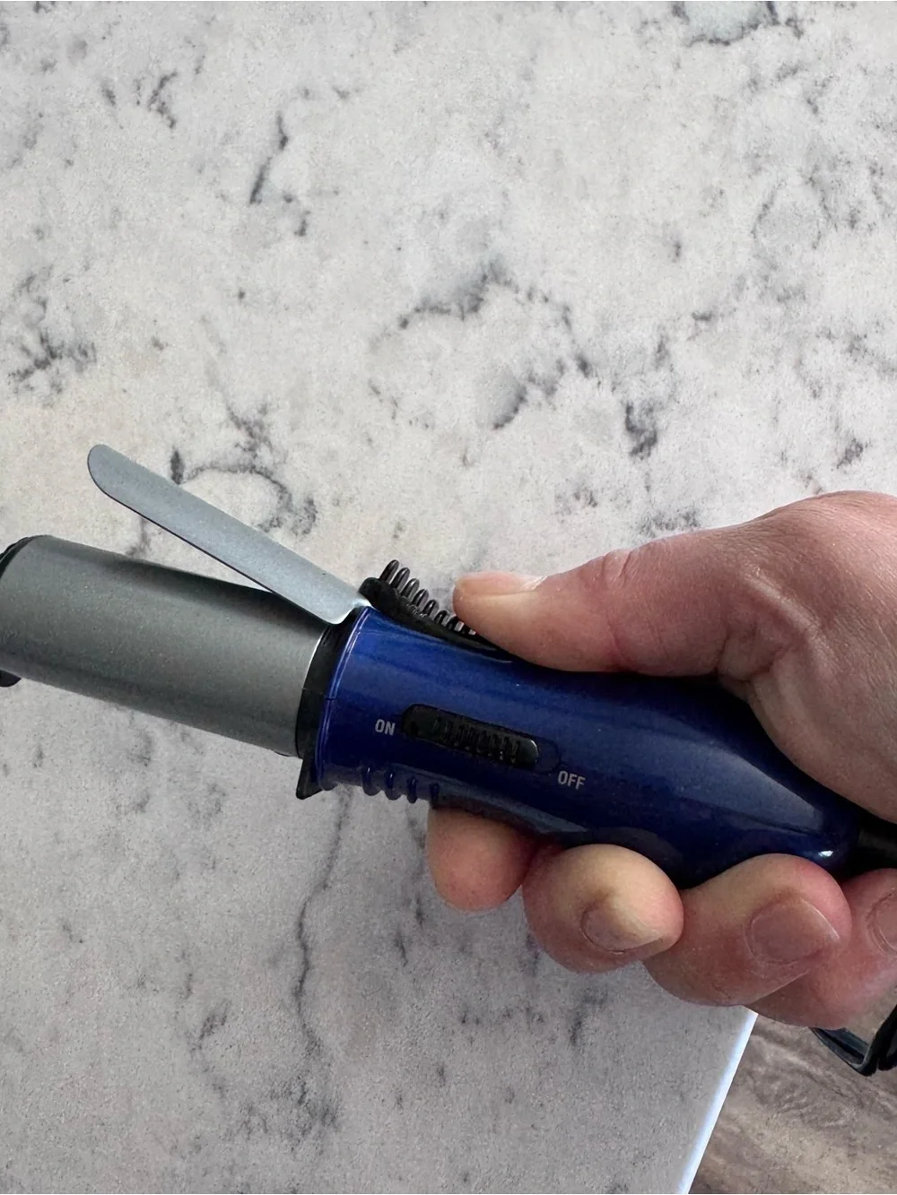 Conair Mini Ceramic Travel 1” Curling Iron in Blue